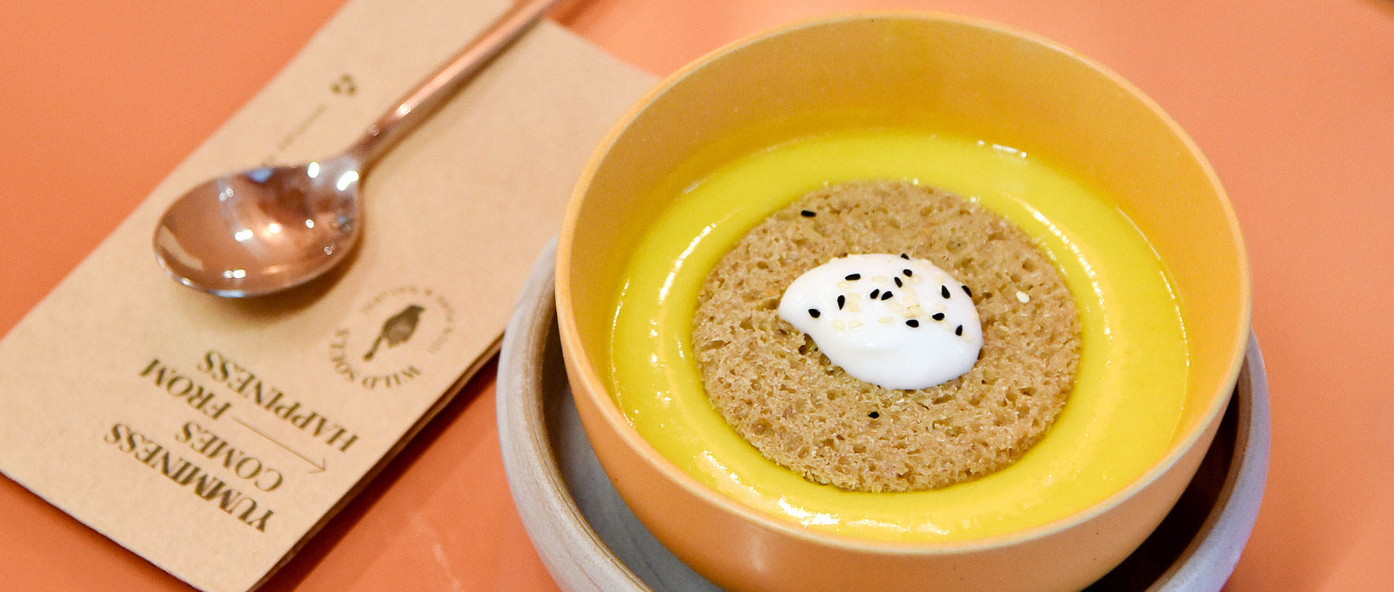 Σούπα Κολοκύθα με Ταχίνι Λιναρόσπορος