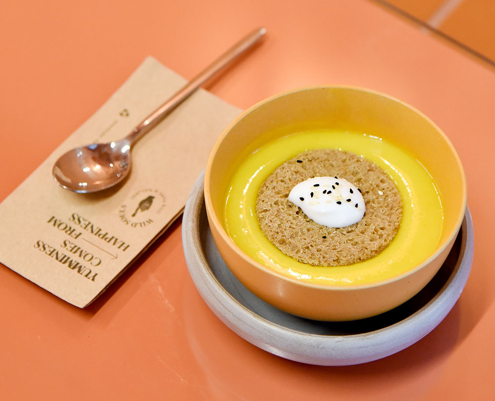 Σούπα Κολοκύθα με Ταχίνι Λιναρόσπορος