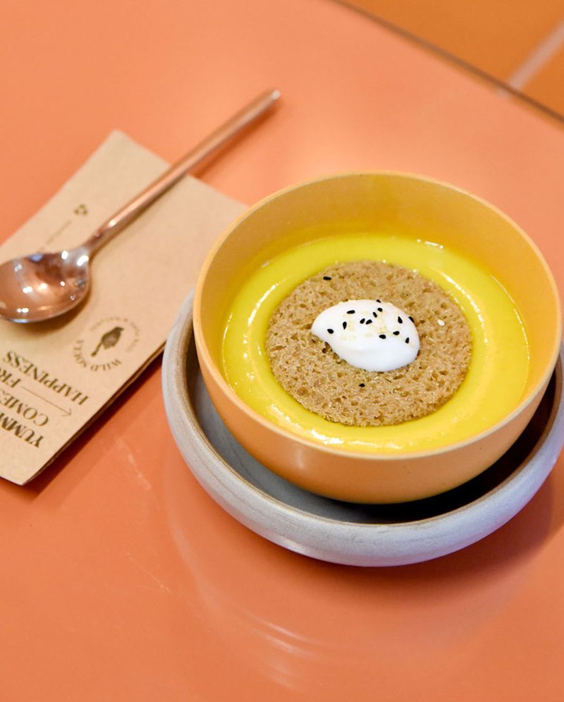 Σούπα Κολοκύθα με Ταχίνι Λιναρόσπορος