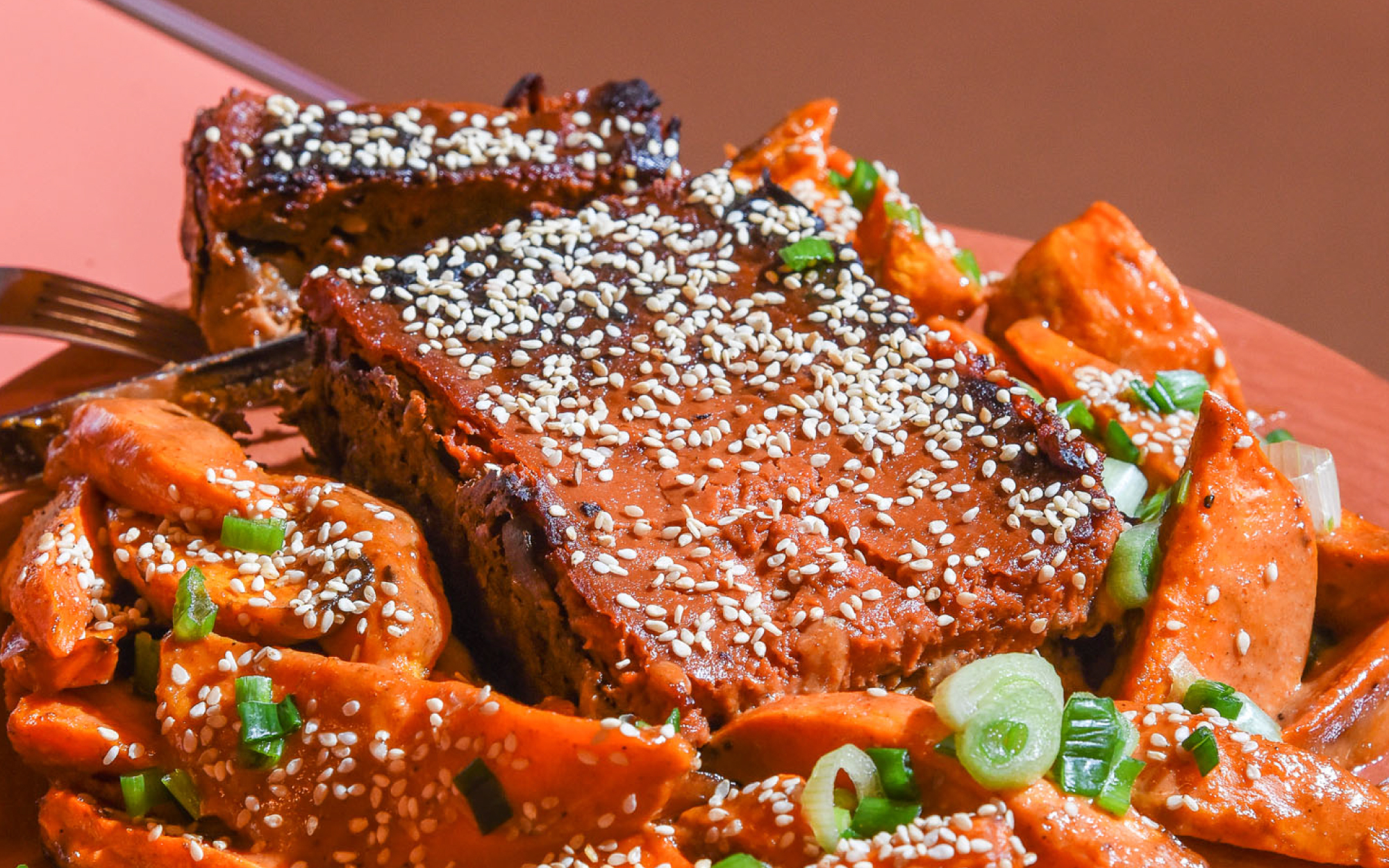 «Ρολό» από Μανιτάρια και Φακές με Glaze από Μαρμελάδα Βερίκοκο