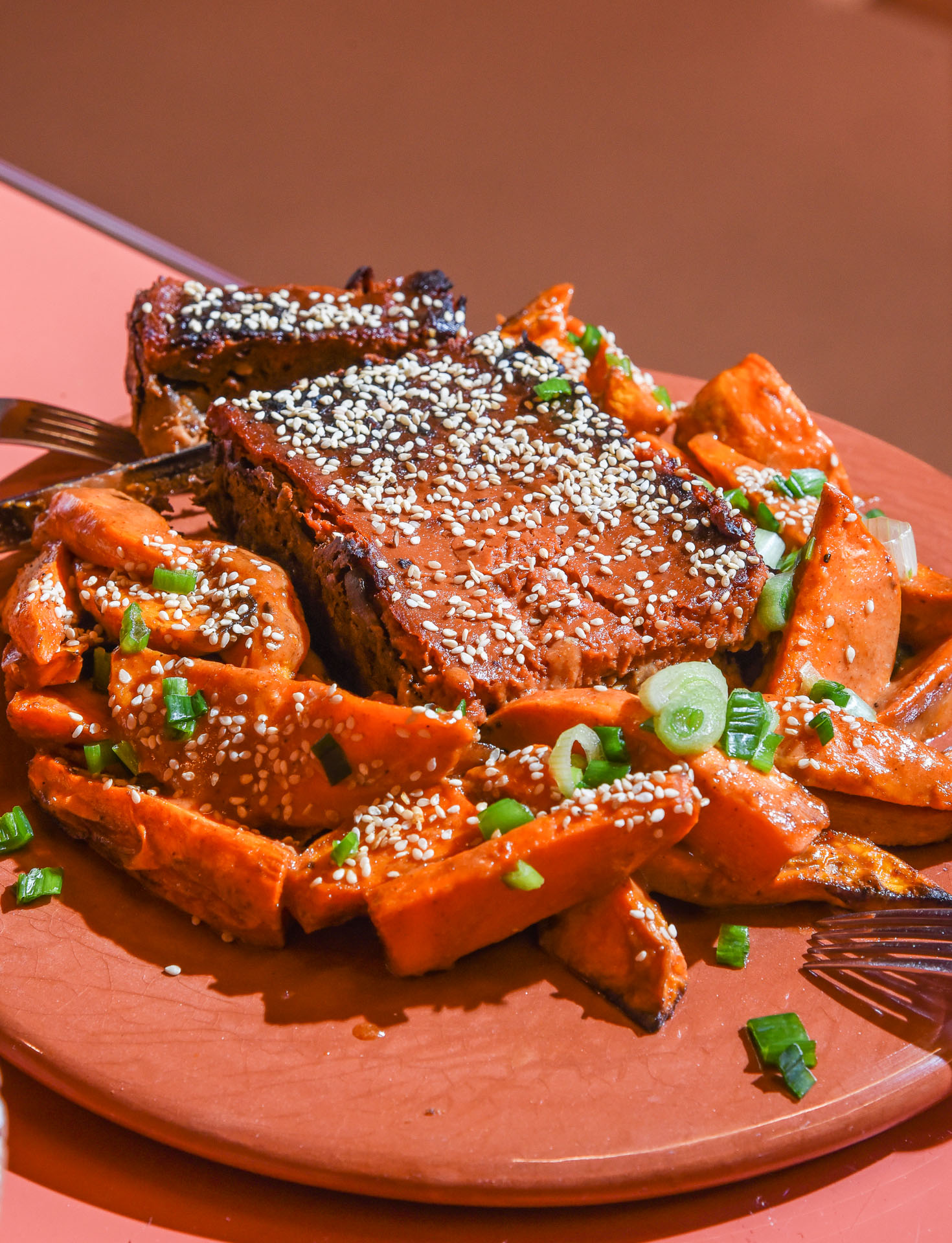 «Ρολό» από Μανιτάρια και Φακές με Glaze από Μαρμελάδα Βερίκοκο