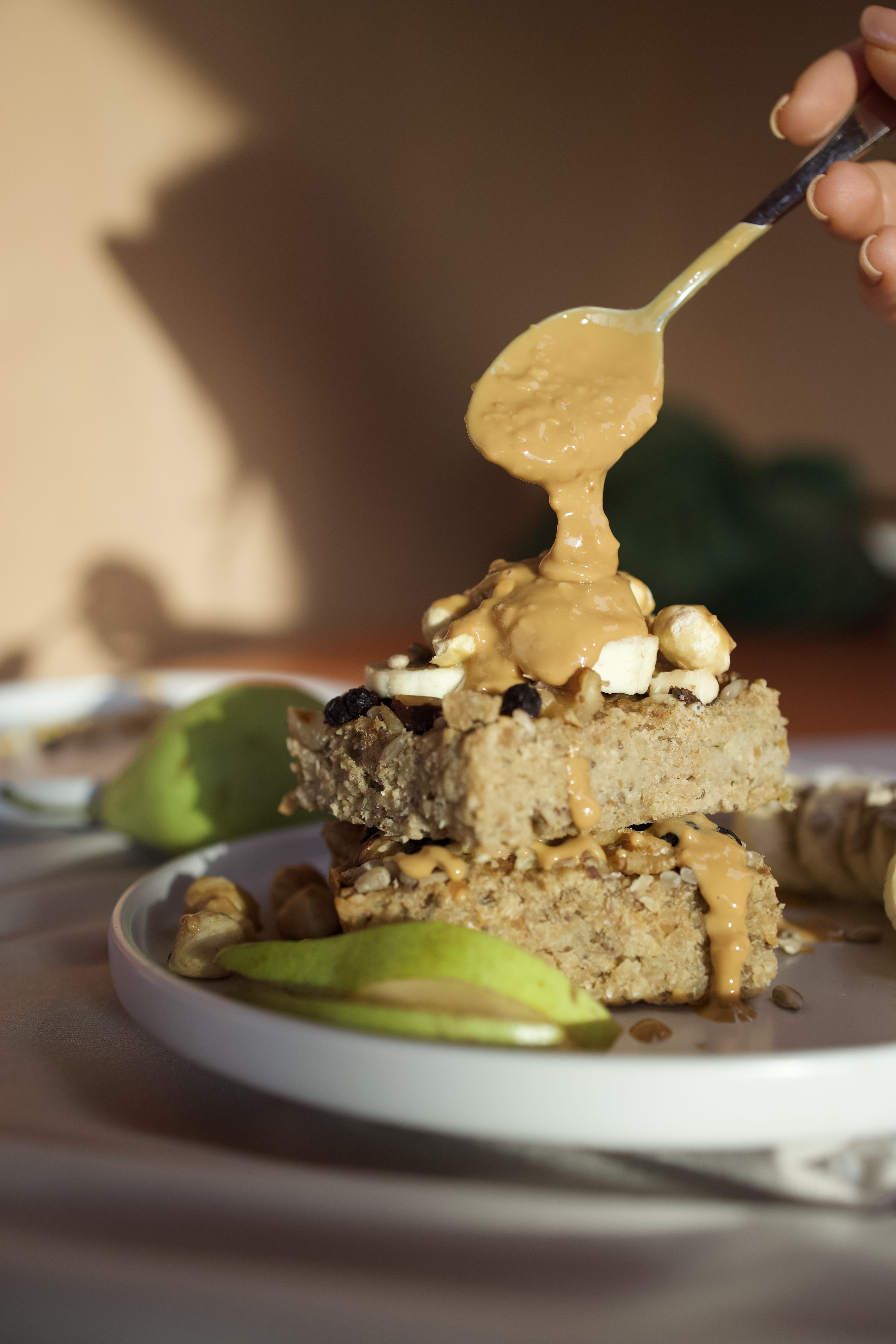 Baked Oats με Αχλάδι