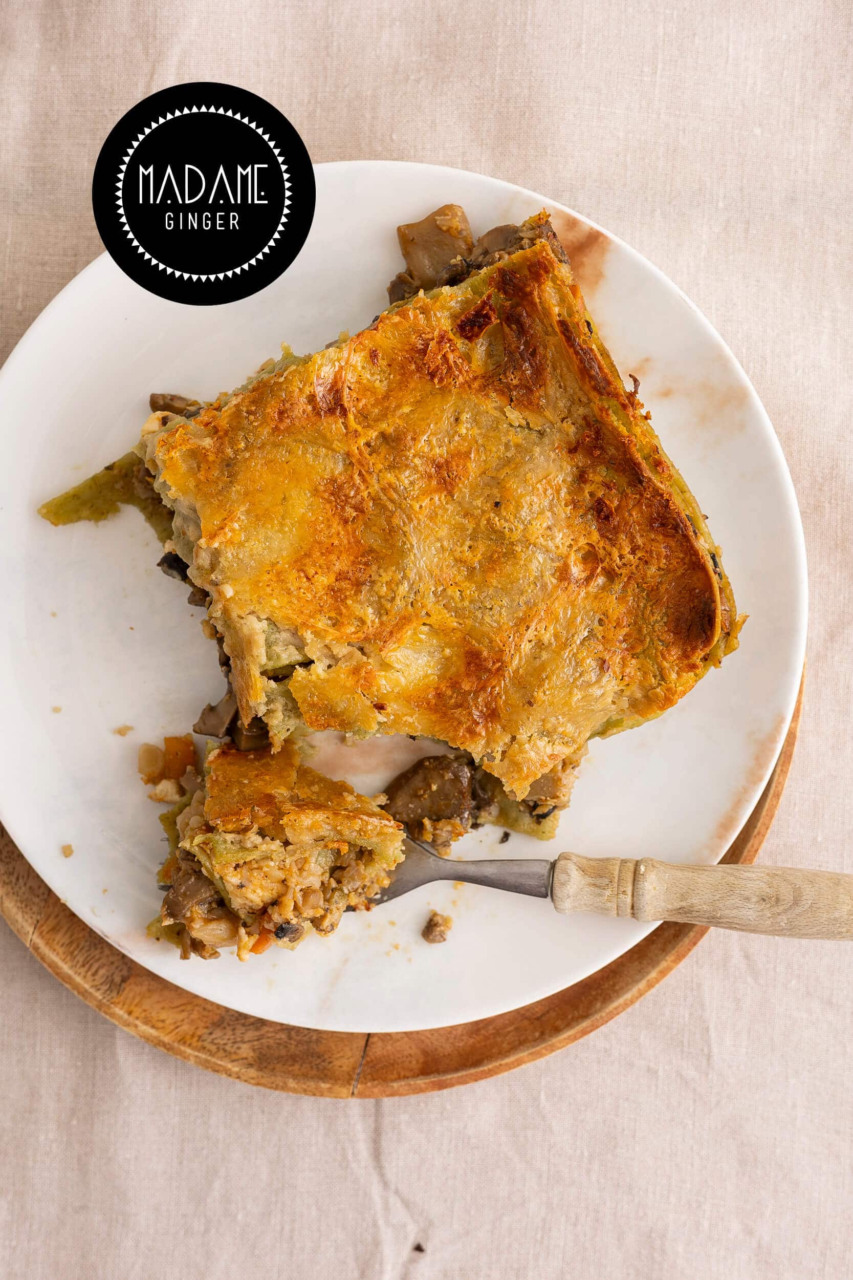 Λαζάνια με Λαχανικά & Βελούδινη Μπεσαμέλ Κάσιους