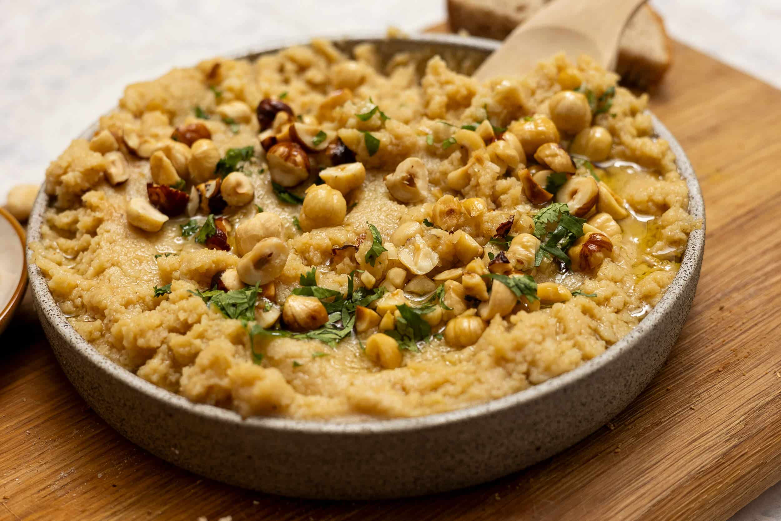 Σκορδαλιά με Πατάτες & Φουντουκοβούτυρο